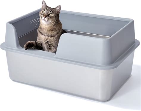 how to clean stainless steel litter box|deep cleaning bathtub litter box.